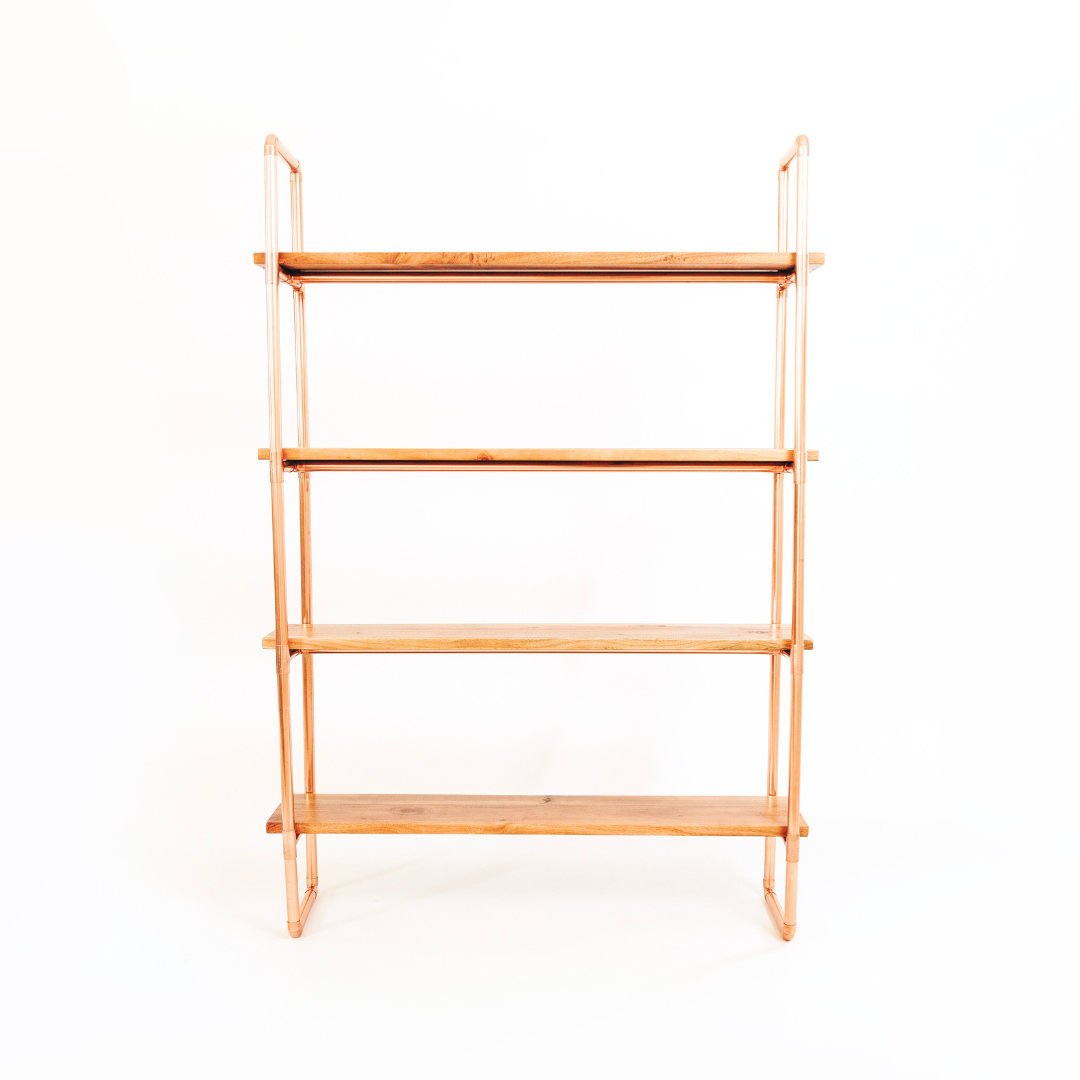 Copper & Blackwood Shelving Unit