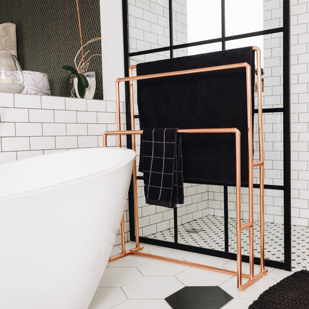 Copper Bathroom Towel Rail – Copptique