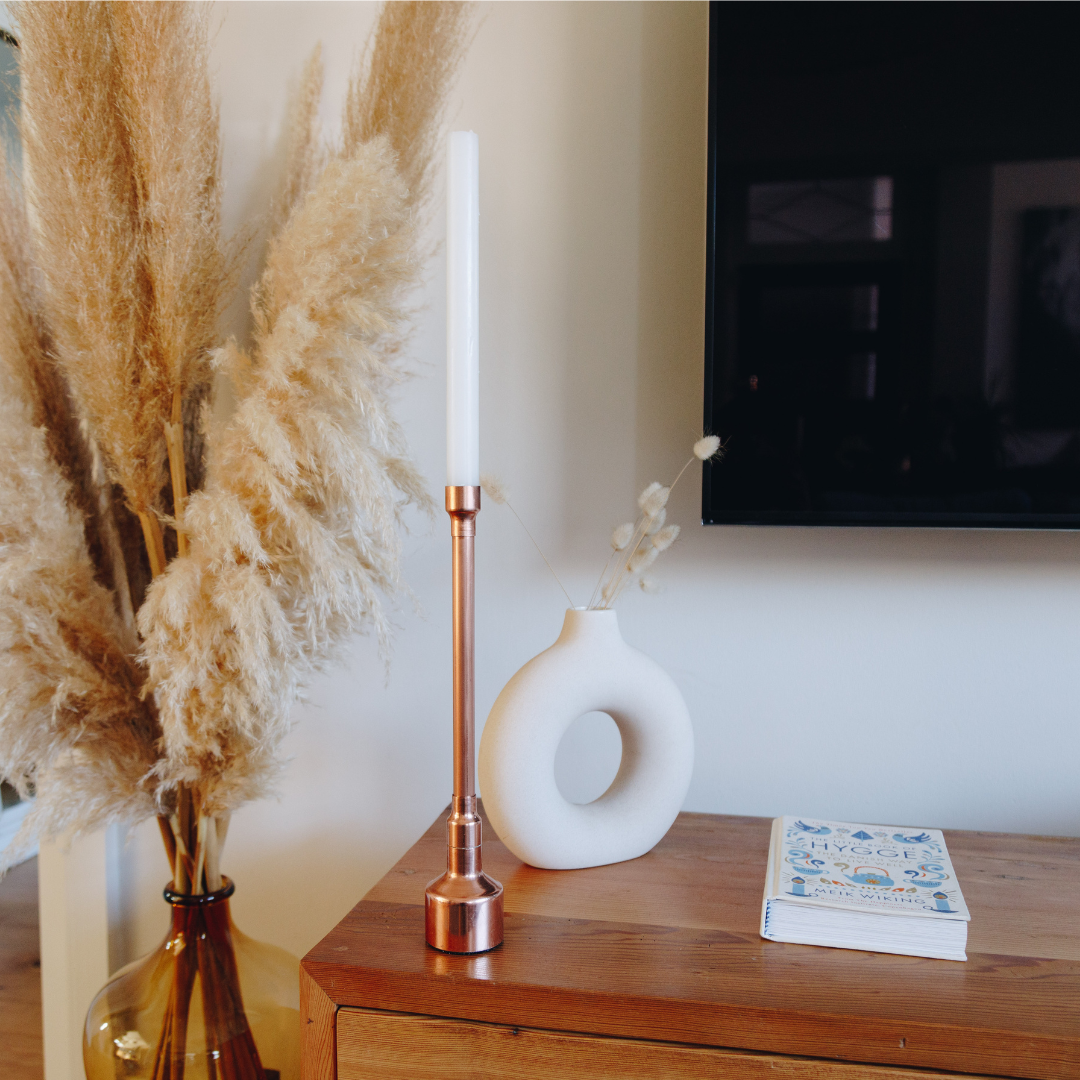 Copper Single Candle Holder