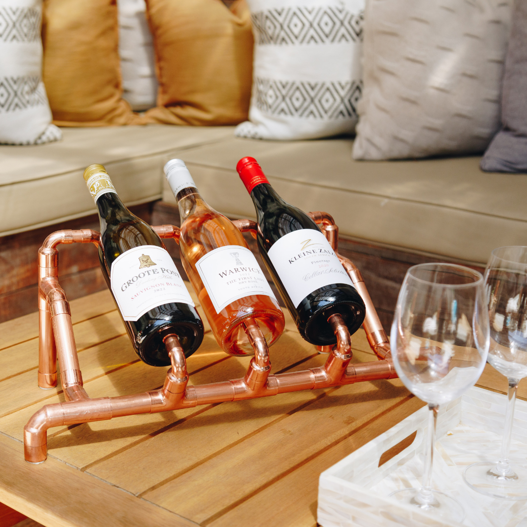 Copper Trio Wine Rack