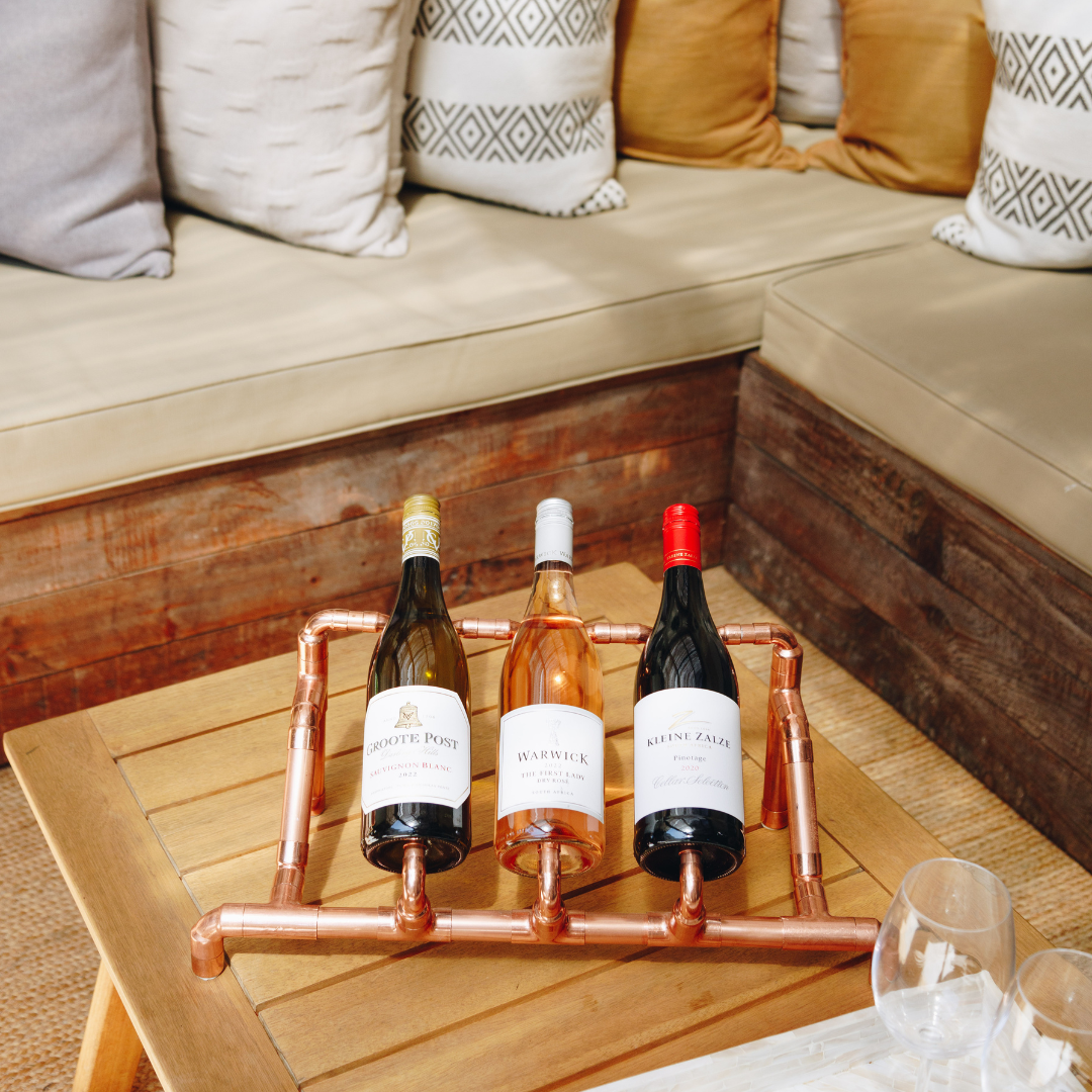 Copper Trio Wine Rack