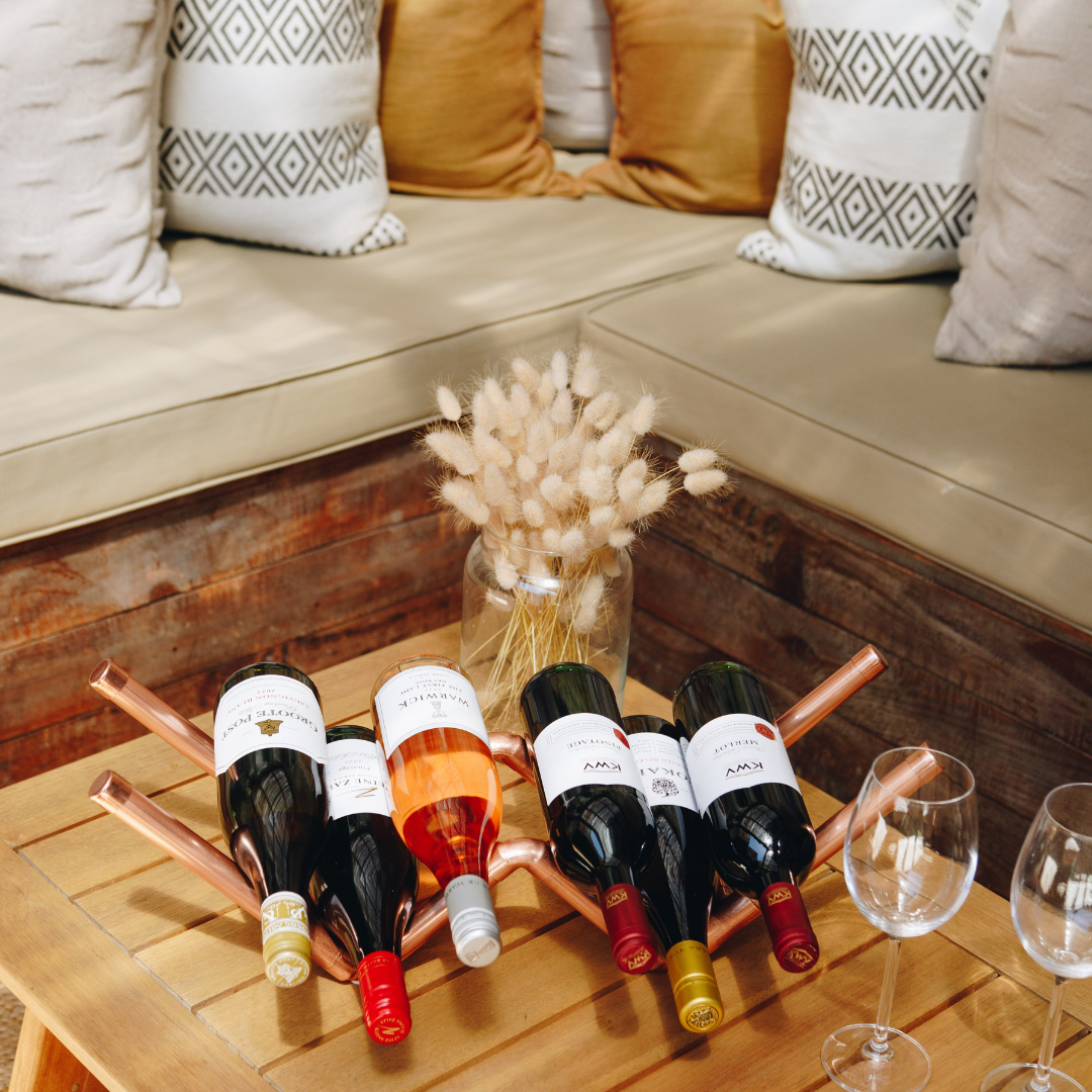 Copper W Wine Rack