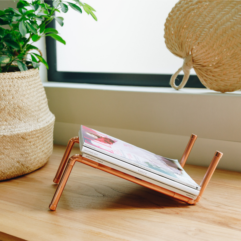 Copper Magazine Rack