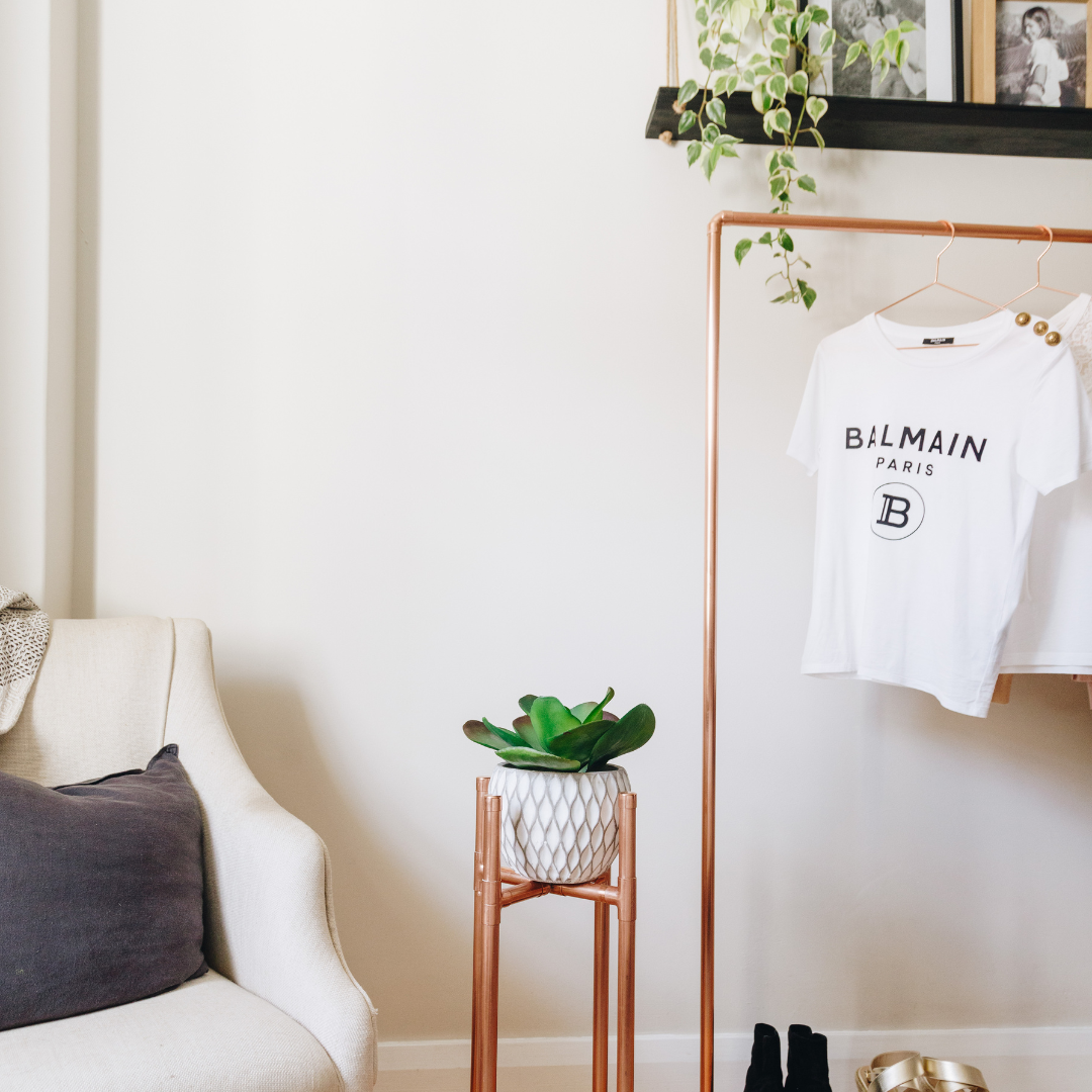 Tall Copper Plant Stand