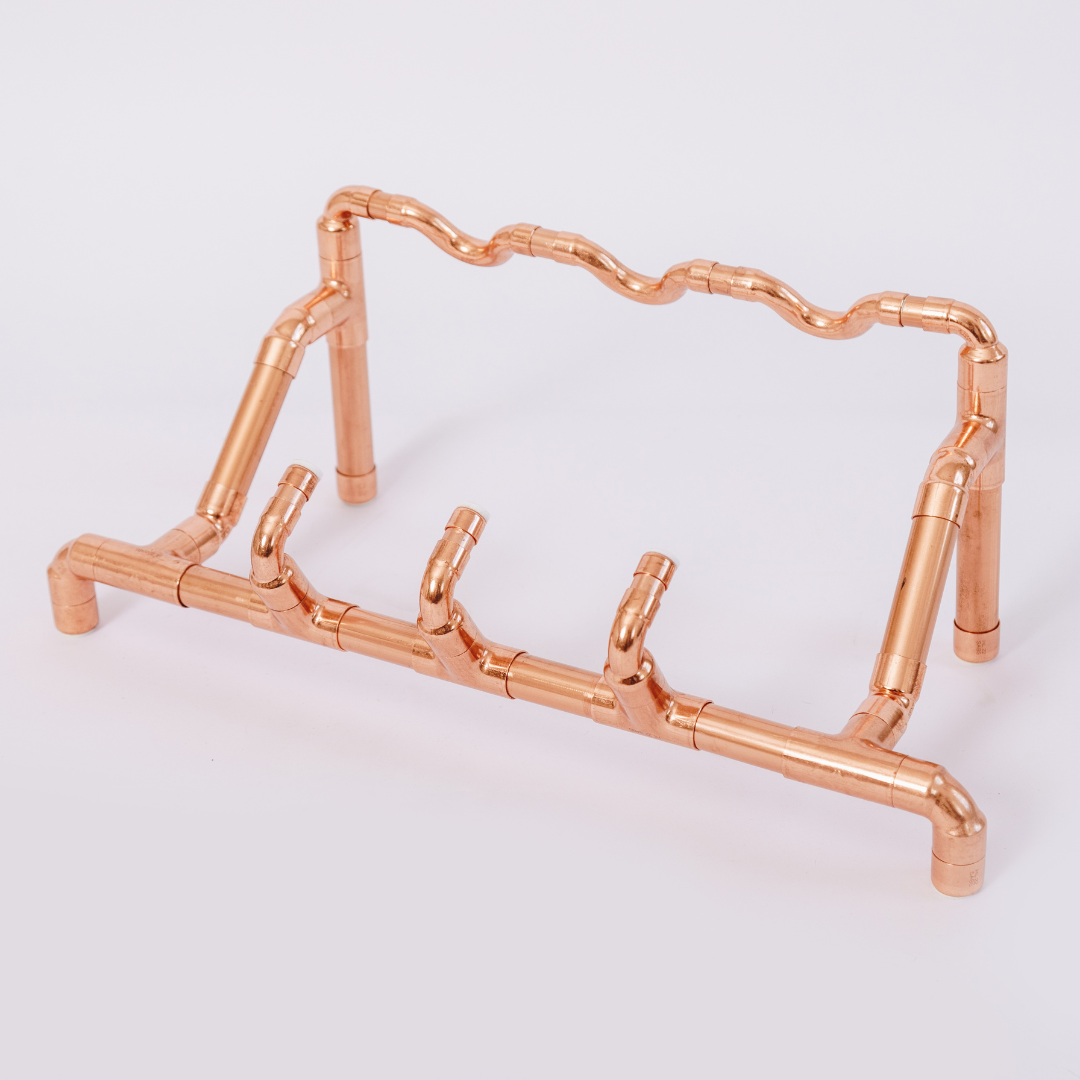 Copper Trio Wine Rack