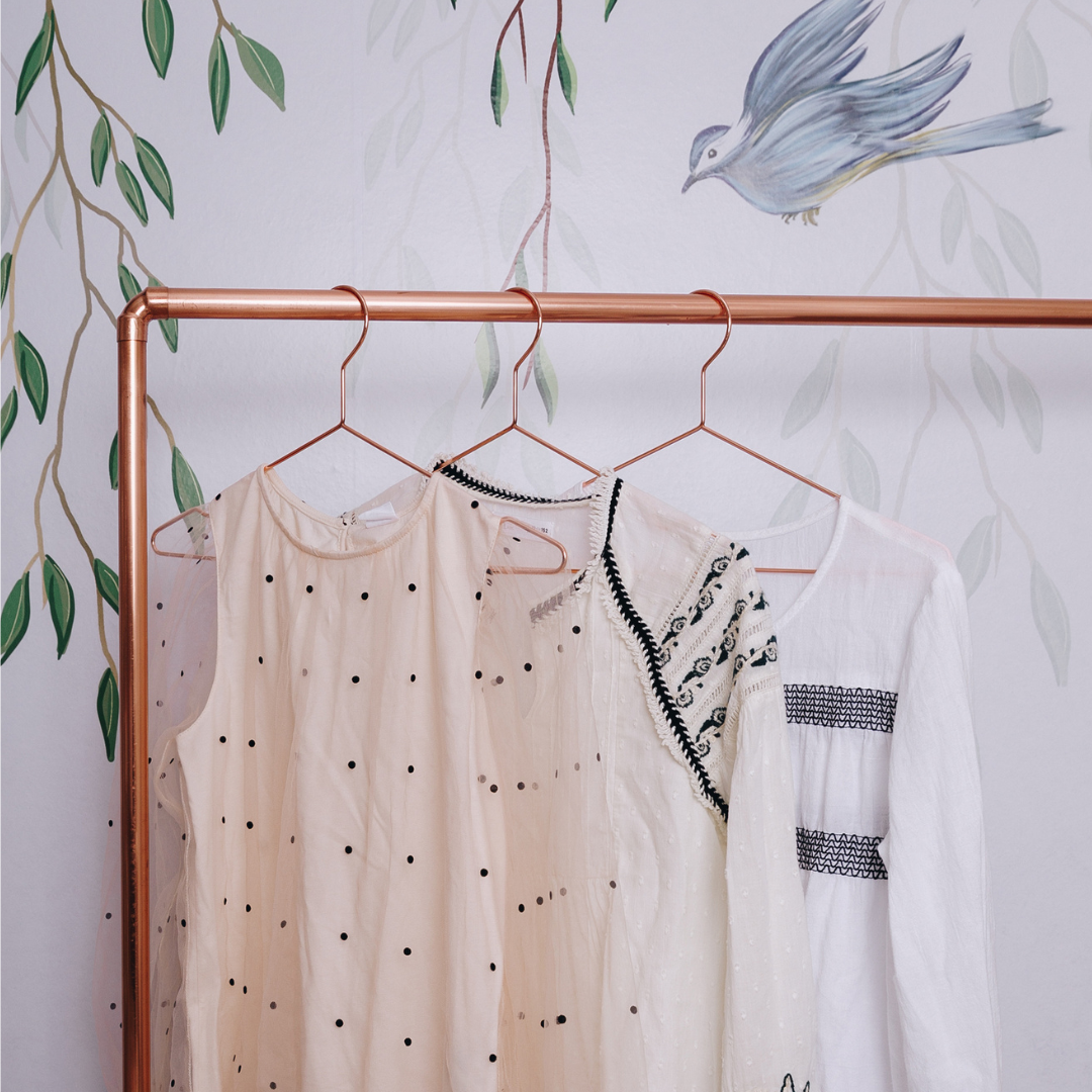 Mini Copper Kids Clothing & Shoe Rail