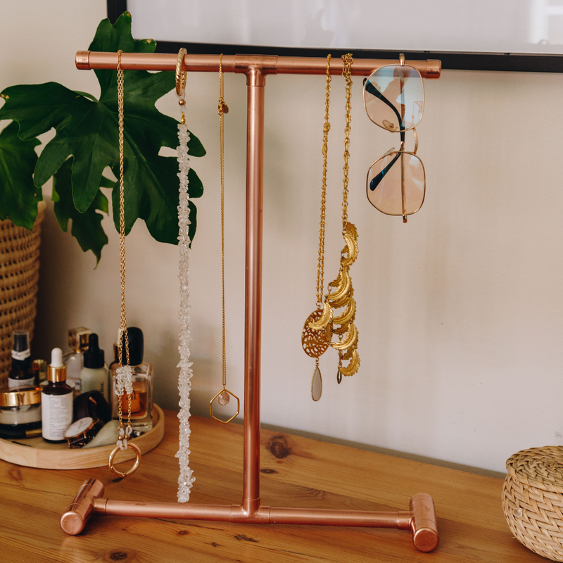 Copper Jewellery Stand