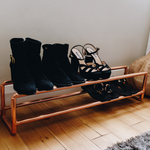 Copper Two Tier Shoe Rack