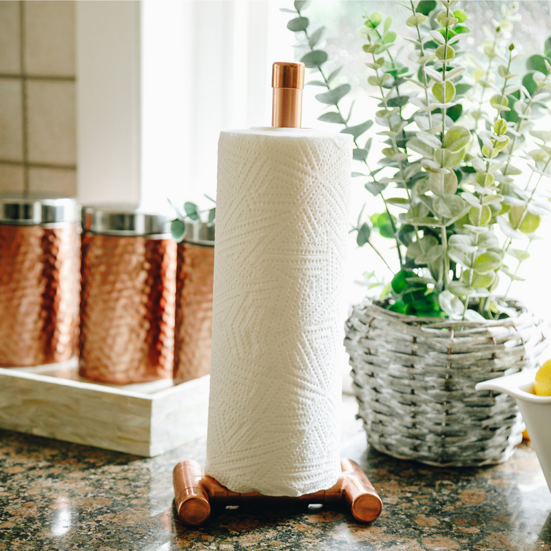 Copper Paper Towel Stand