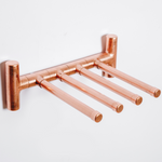Copper Wall Mounted Four Glass Wine Holder