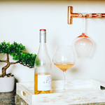 Copper Wall Mounted Four Glass Wine Holder