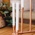 Long Copper 7 Candle Holder